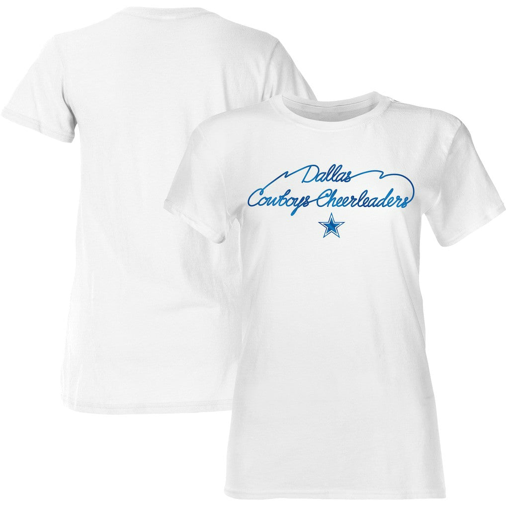 Dallas Cowboys Women's Thunderstruck Foil T-Shirt White - NFL