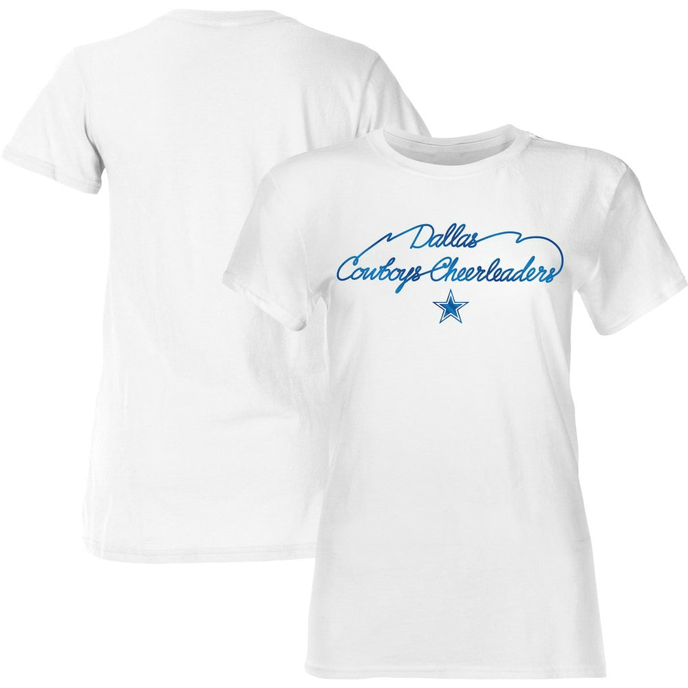 Dallas Cowboys Women's Thunderstruck Foil T-Shirt White - NFL