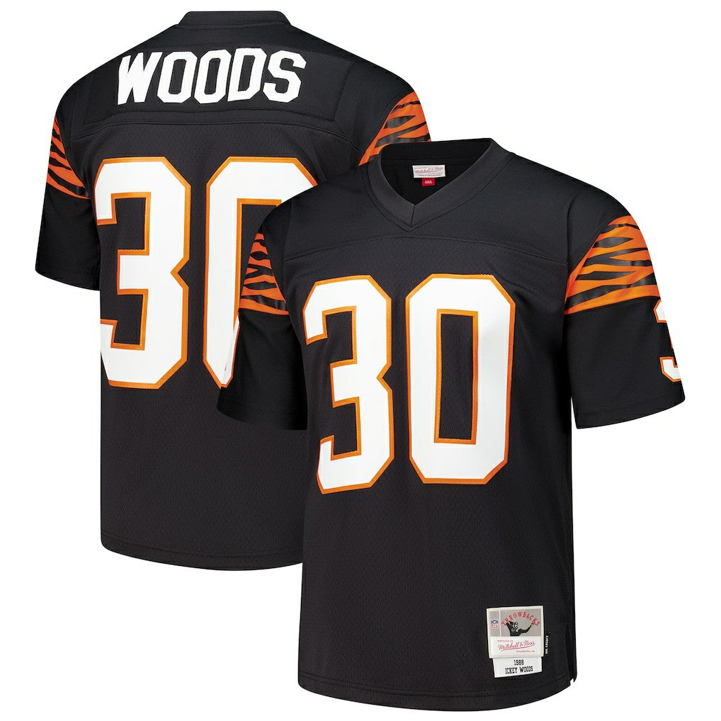 Ickey Woods Cincinnati Bengals 1988 Legacy Replica Jersey Black - Mitchell & Ness