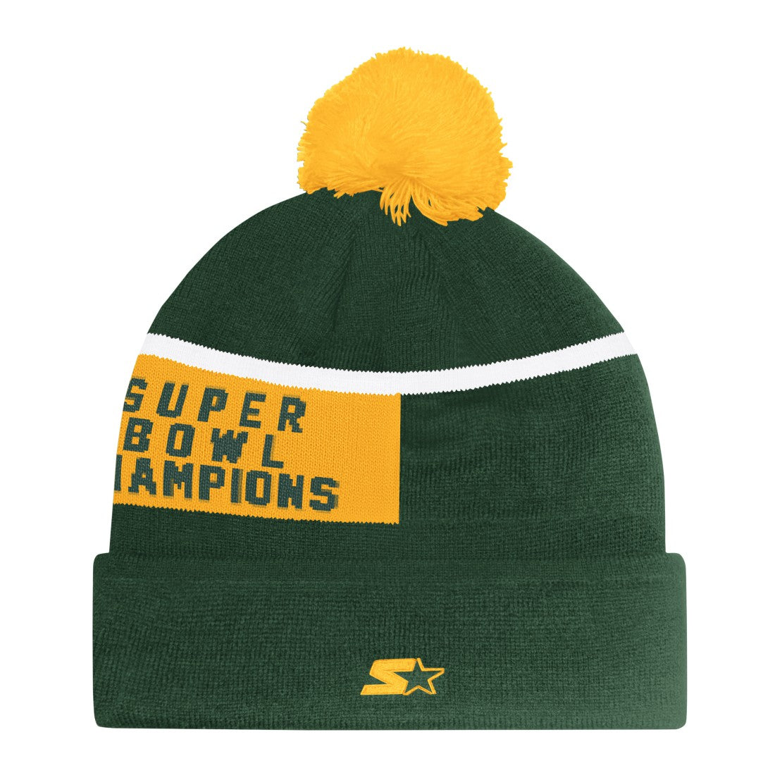 Green Bay Packers Starter Unisex Chyron Cuffed Knit Hat with Pom Green - NFL