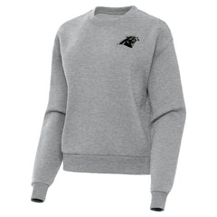 Carolina Panthers Antigua Women's Victory Pullover Sweatshirt Heather Gray - NFL