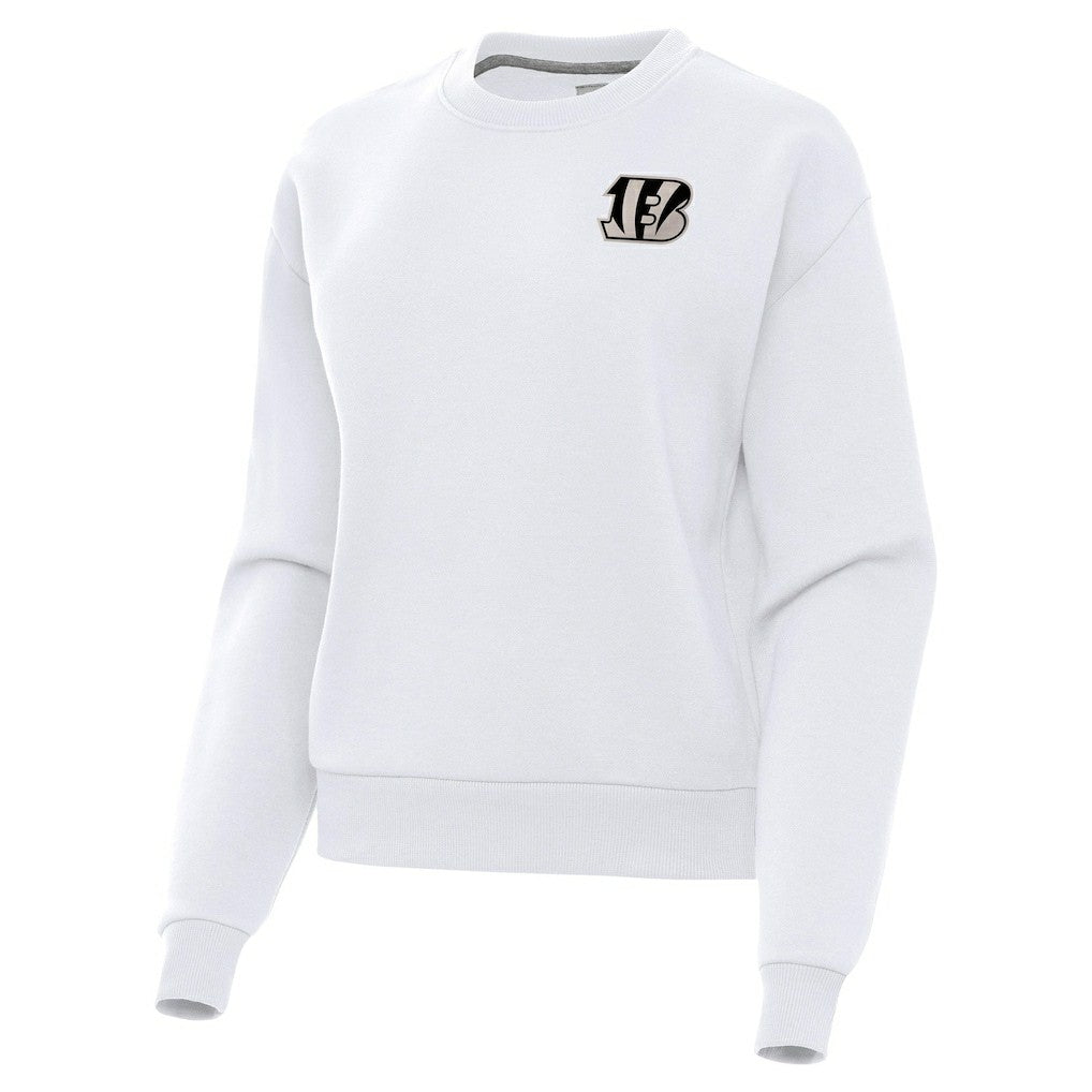 Cincinnati Bengals Antigua Women's Victory Pullover Sweatshirt White - NFL