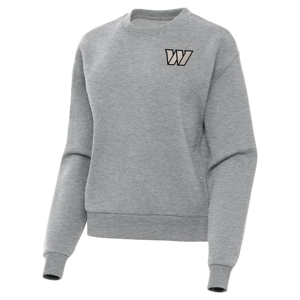 Washington Commanders Antigua Women's Victory Pullover Sweatshirt Heather Gray - NFL