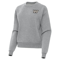 Washington Commanders Antigua Women's Victory Pullover Sweatshirt Heather Gray - NFL