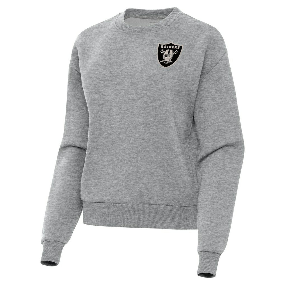 Las Vegas Raiders Antigua Women's Victory Pullover Sweatshirt Heather Gray - NFL