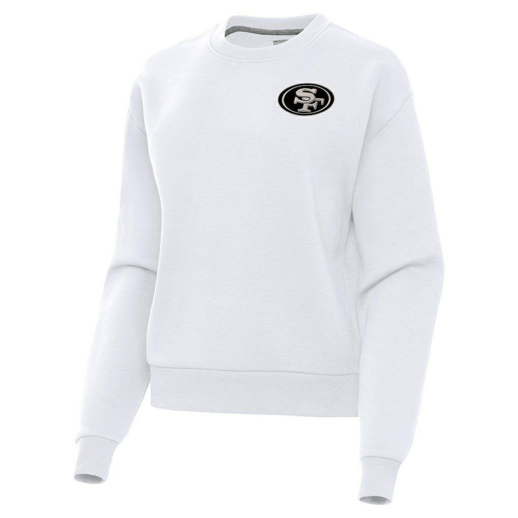 San Francisco 49ers Antigua Women's Victory Pullover Sweatshirt White - NFL