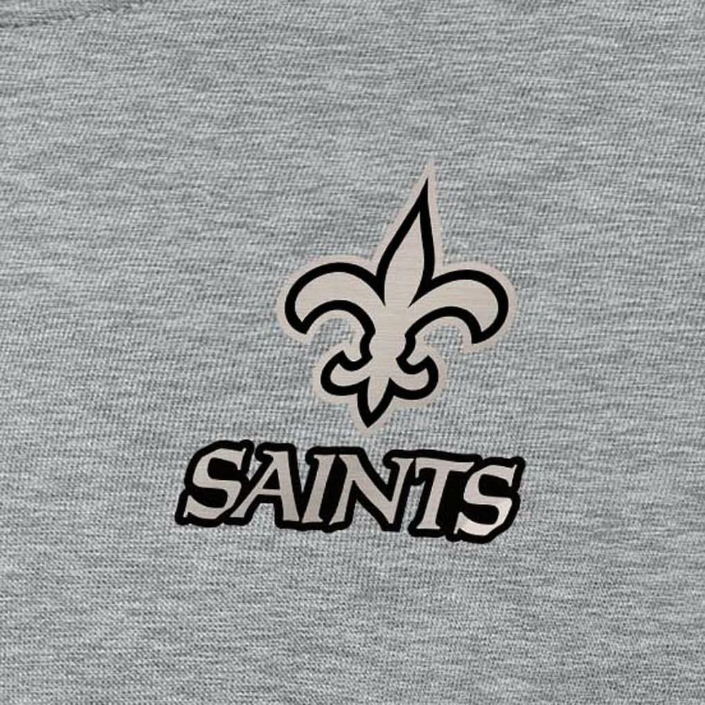 New Orleans Saints Antigua Women's Victory Pullover Sweatshirt Heather Gray - NFL