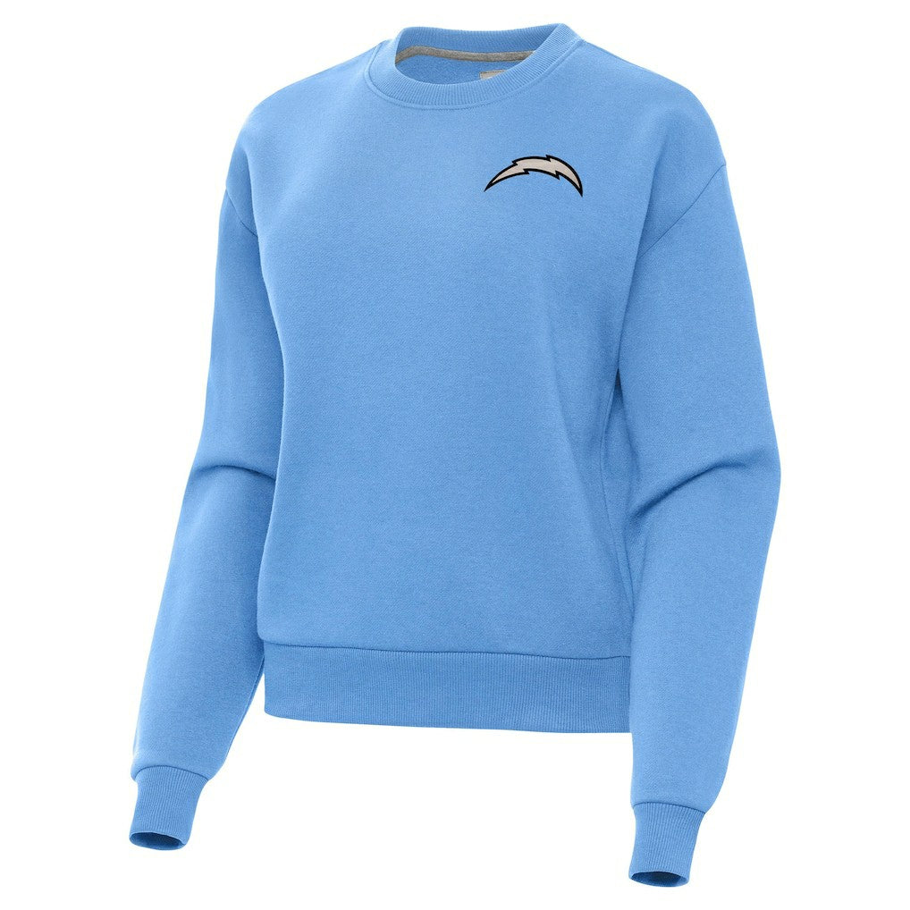Los Angeles Chargers Antigua Women's Victory Pullover Sweatshirt Powder Blue - NFL