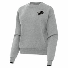 Detroit Lions Antigua Women's Victory Pullover Sweatshirt Heather Gray - NFL