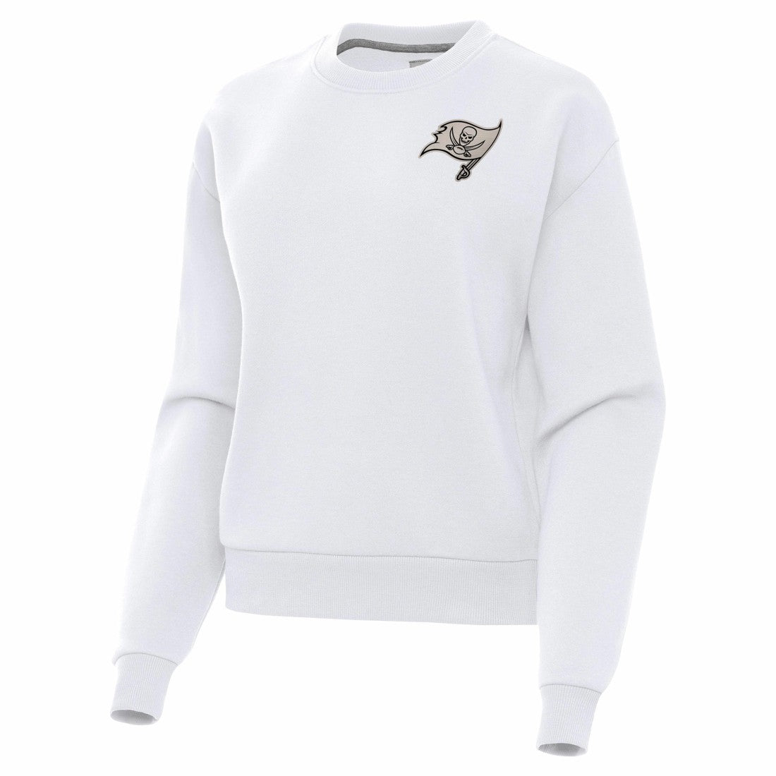 Tampa Bay Buccaneers Antigua Women's Victory Pullover Sweatshirt White - NFL