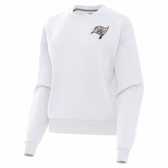 Tampa Bay Buccaneers Antigua Women's Victory Pullover Sweatshirt White - NFL