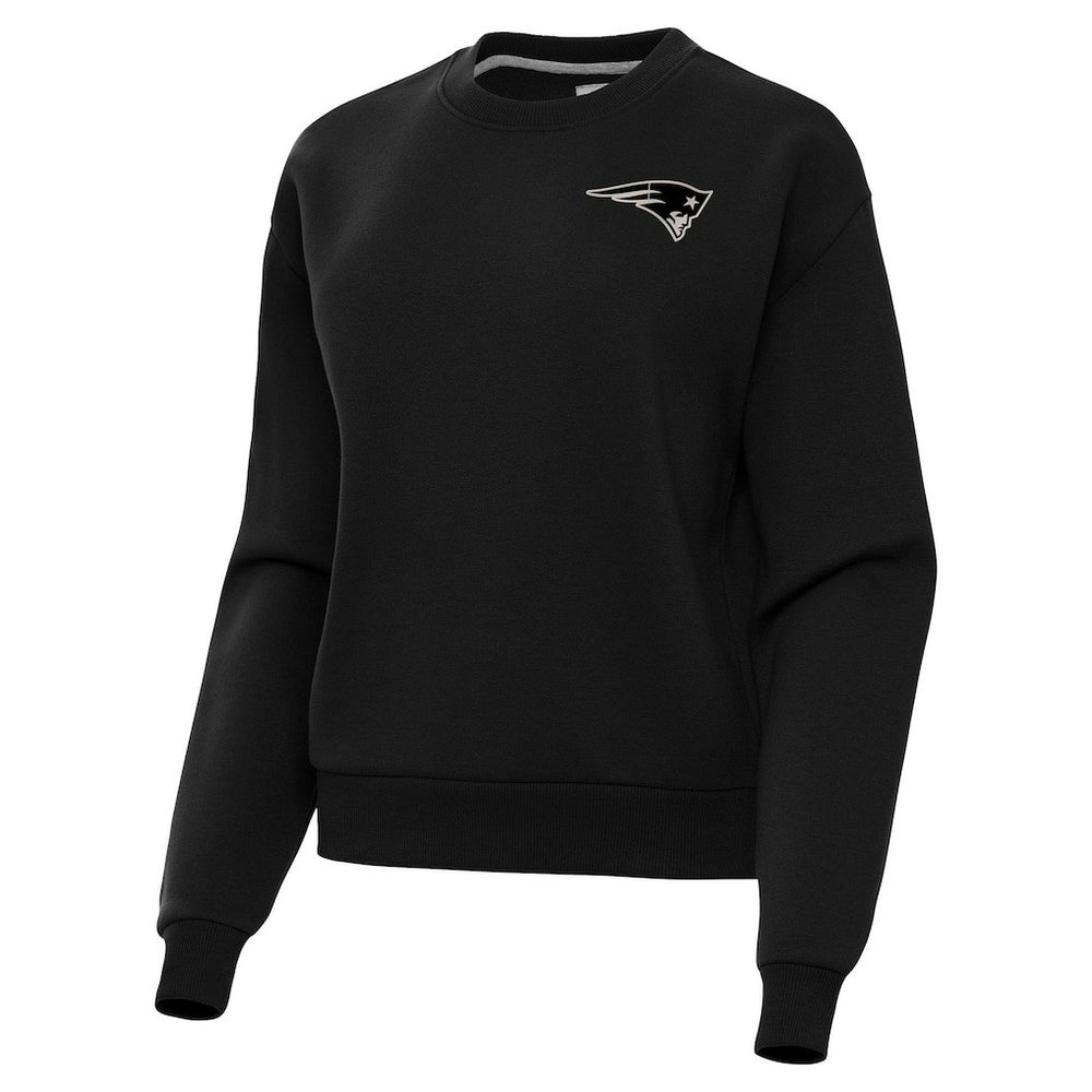 New England Patriots Antigua Women's Victory Pullover Sweatshirt Black - NFL