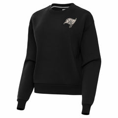 Tampa Bay Buccaneers Antigua Women's Victory Pullover Sweatshirt Black - NFL