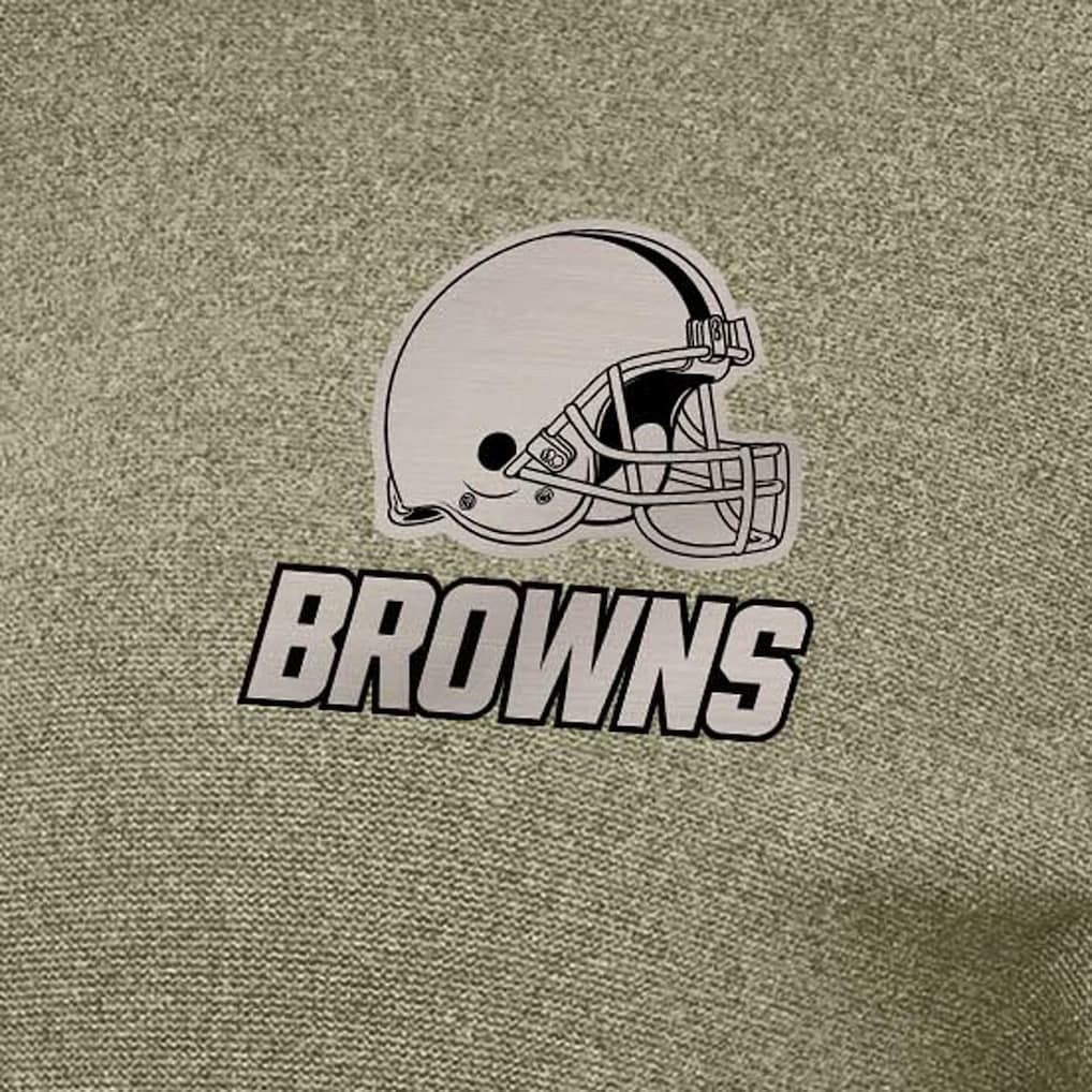 Cleveland Browns Antigua Women's Crush Quarter-Zip Top Olive - NFL