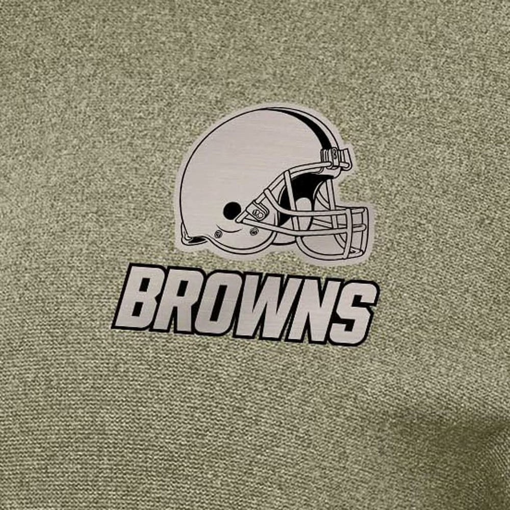 Cleveland Browns Antigua Women's Crush Quarter-Zip Top Olive - NFL