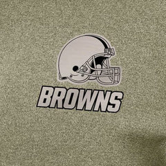 Cleveland Browns Antigua Women's Crush Quarter-Zip Top Olive - NFL