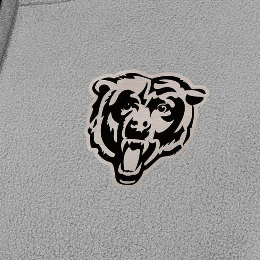 Chicago Bears Antigua Women's Brushed Carbon Figure Half-Zip Pullover Sweatshirt – Gray - NFL