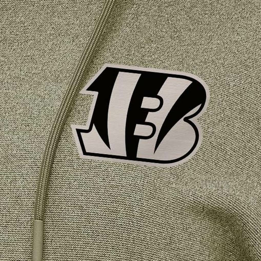 Cincinnati Bengals Antigua Women's Justice Pullover Hoodie Olive - NFL