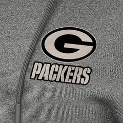 Green Bay Packers Antigua Women's Justice Pullover Hoodie Heather Black - NFL