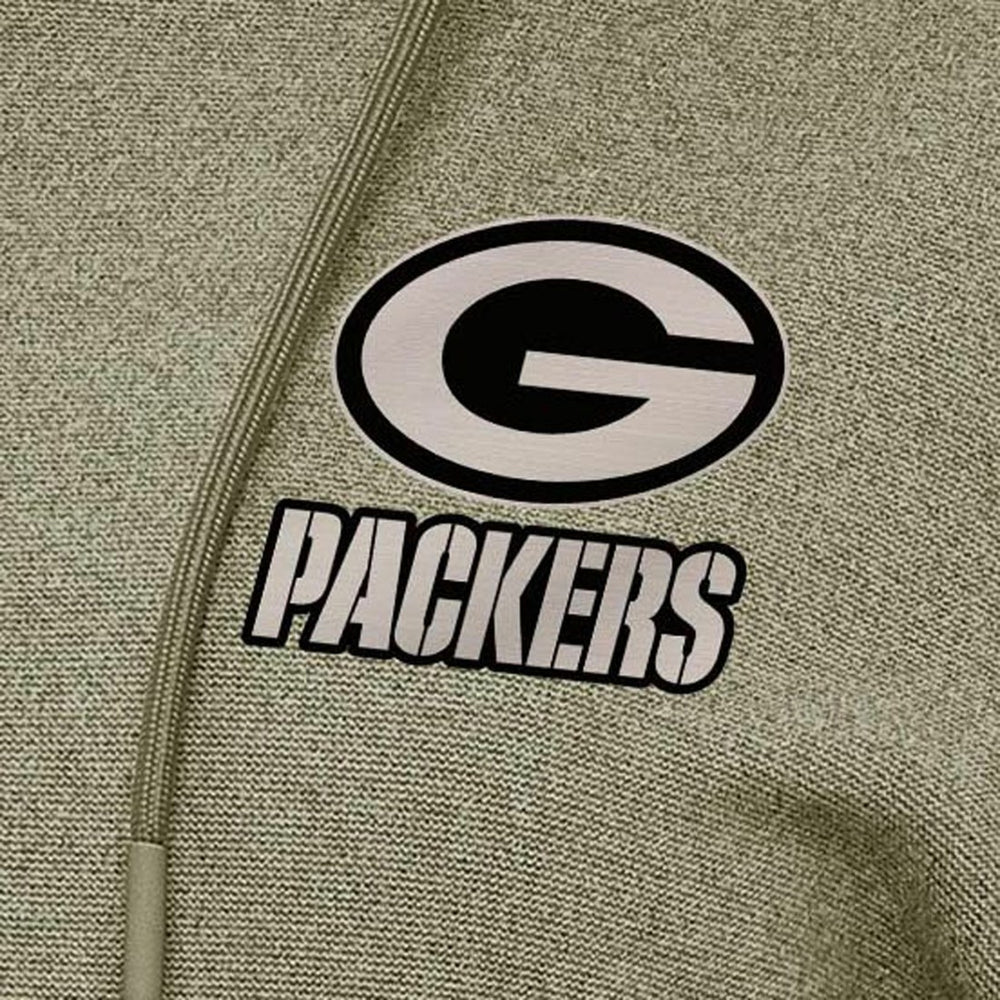 Green Bay Packers Antigua Women's Justice Pullover Hoodie Olive - NFL