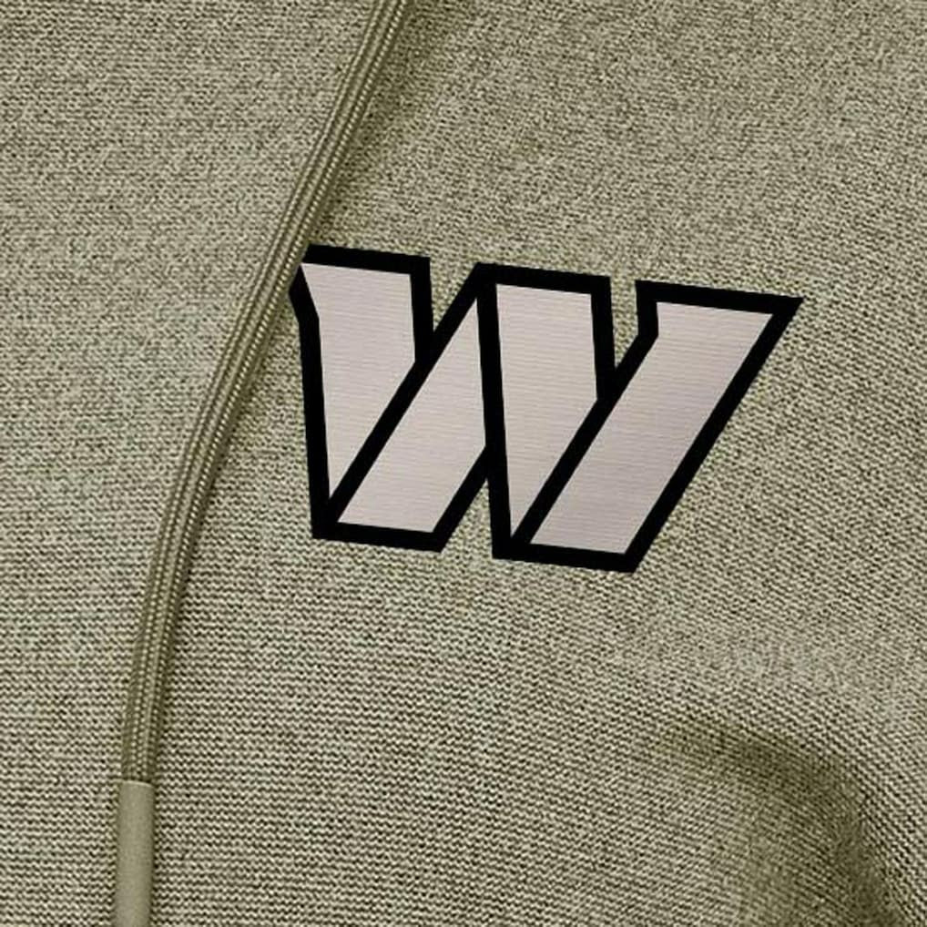 Washington Commanders Antigua Women's Justice Pullover Hoodie Olive - NFL