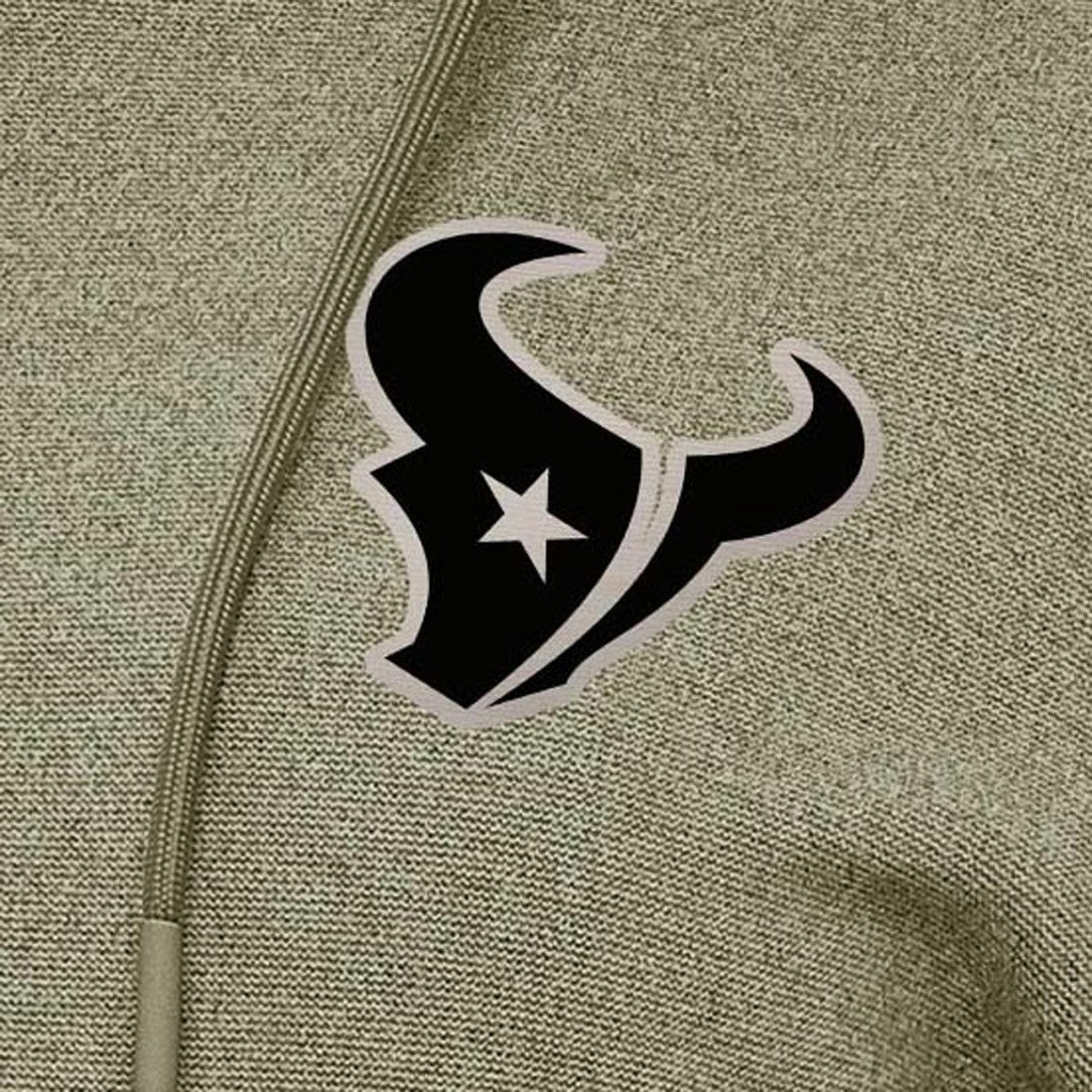 Houston Texans Antigua Women's Justice Pullover Hoodie Olive - NFL