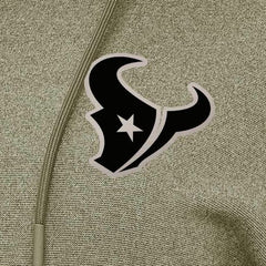 Houston Texans Antigua Women's Justice Pullover Hoodie Olive - NFL