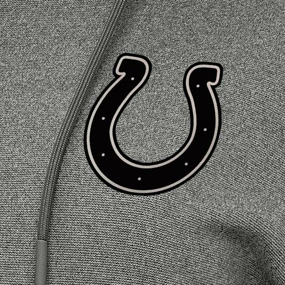 Indianapolis Colts Antigua Women's Justice Pullover Hoodie Heather Black - NFL