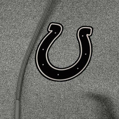 Indianapolis Colts Antigua Women's Justice Pullover Hoodie Heather Black - NFL