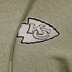 Kansas City Chiefs Antigua Women's Justice Pullover Hoodie Olive - NFL