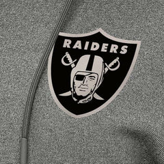 Las Vegas Raiders Antigua Women's Justice Pullover Hoodie Heather Black - NFL