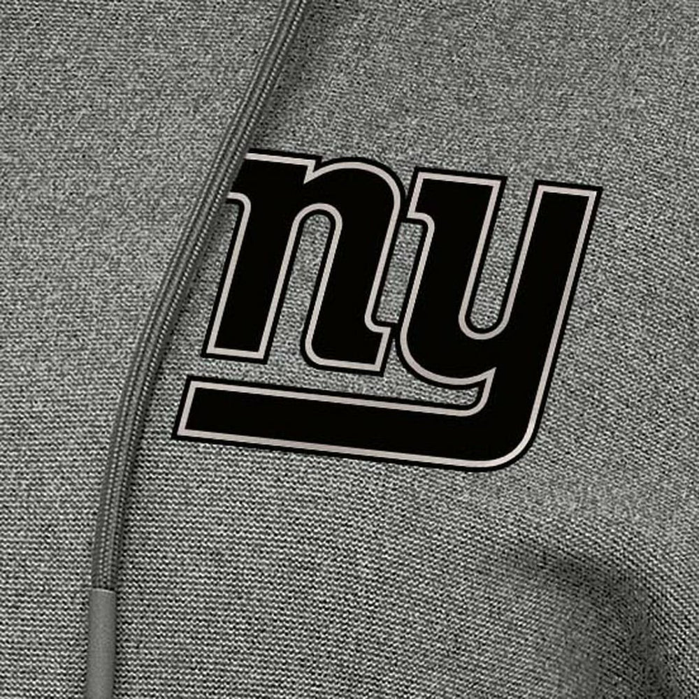 New York Giants Antigua Women's Justice Pullover Hoodie Heather Black - NFL