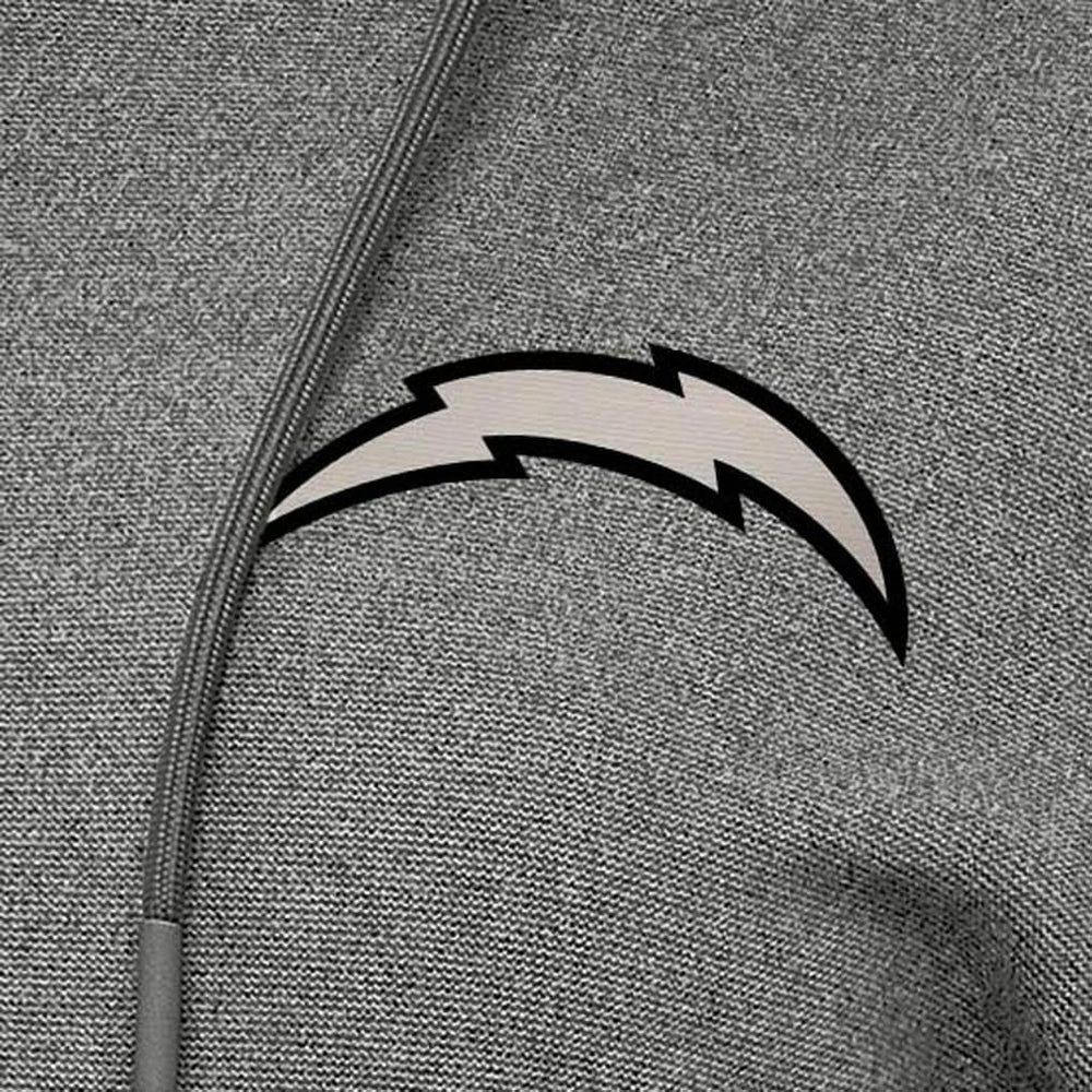 Los Angeles Chargers Antigua Women's Justice Pullover Hoodie Heather Black - NFL