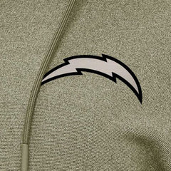 Los Angeles Chargers Antigua Women's Justice Pullover Hoodie Olive - NFL