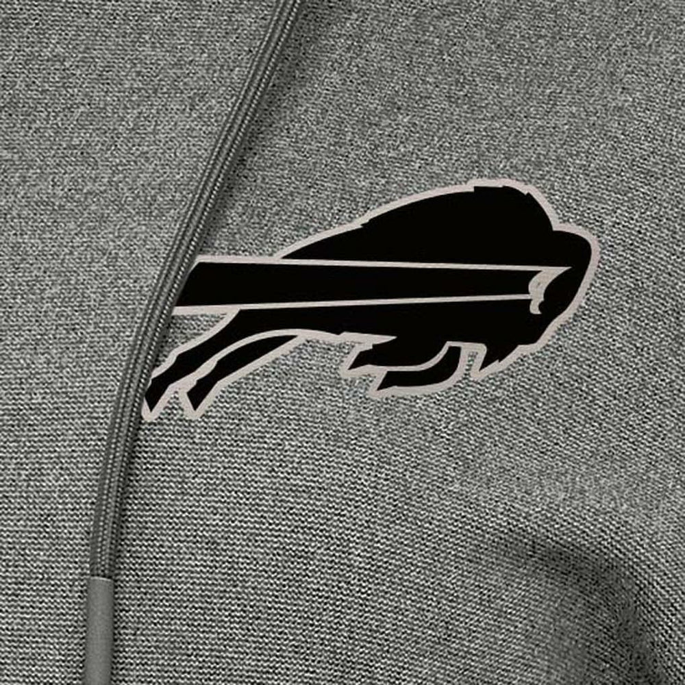 Buffalo Bills Antigua Women's Justice Pullover Hoodie Heather Black - NFL