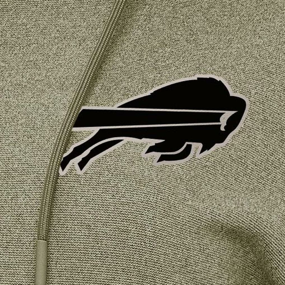 Buffalo Bills Antigua Women's Justice Pullover Hoodie Olive - NFL