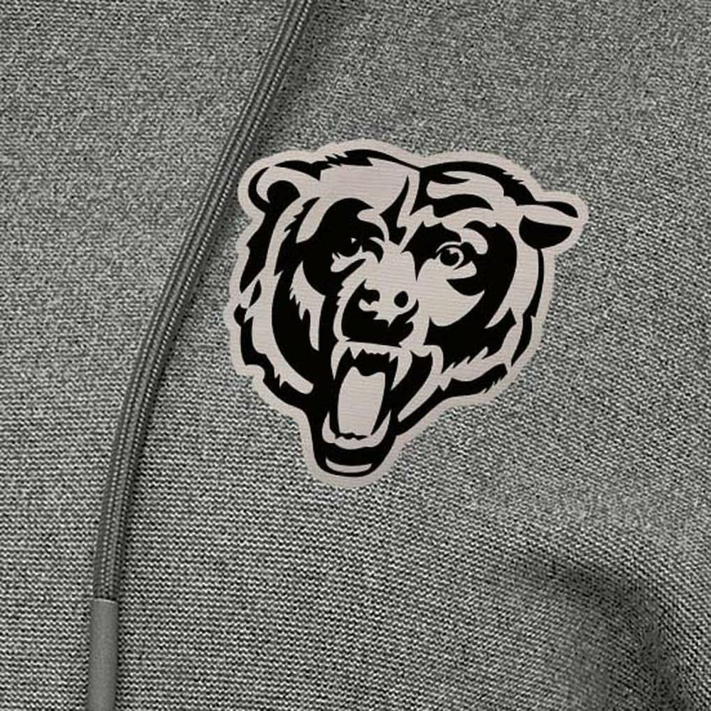 Chicago Bears Antigua Women's Justice Pullover Hoodie Heather Black - NFL
