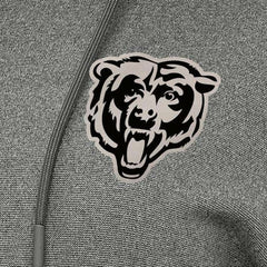 Chicago Bears Antigua Women's Justice Pullover Hoodie Heather Black - NFL