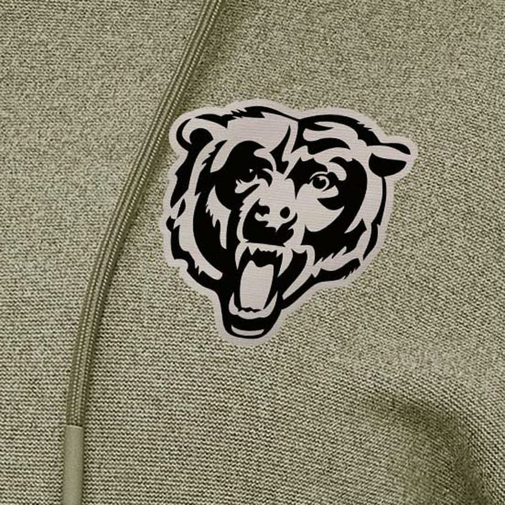 Chicago Bears Antigua Women's Justice Pullover Hoodie Olive - NFL