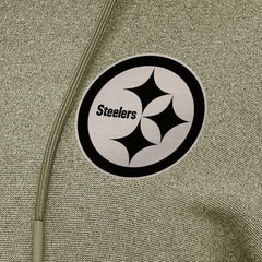 Pittsburgh Steelers Antigua Women's Justice Pullover Hoodie Olive - NFL