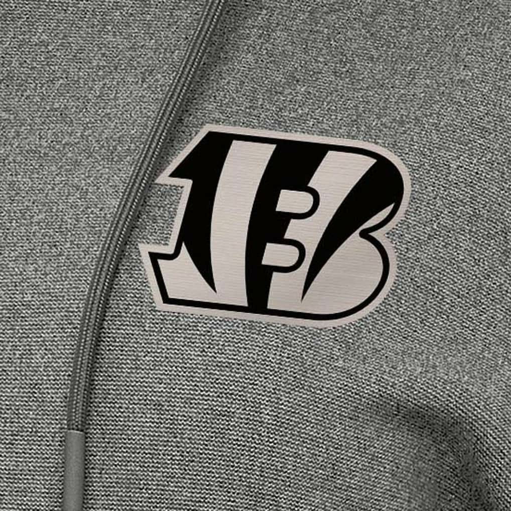 Cincinnati Bengals Antigua Women's Justice Pullover Hoodie Heather Black - NFL