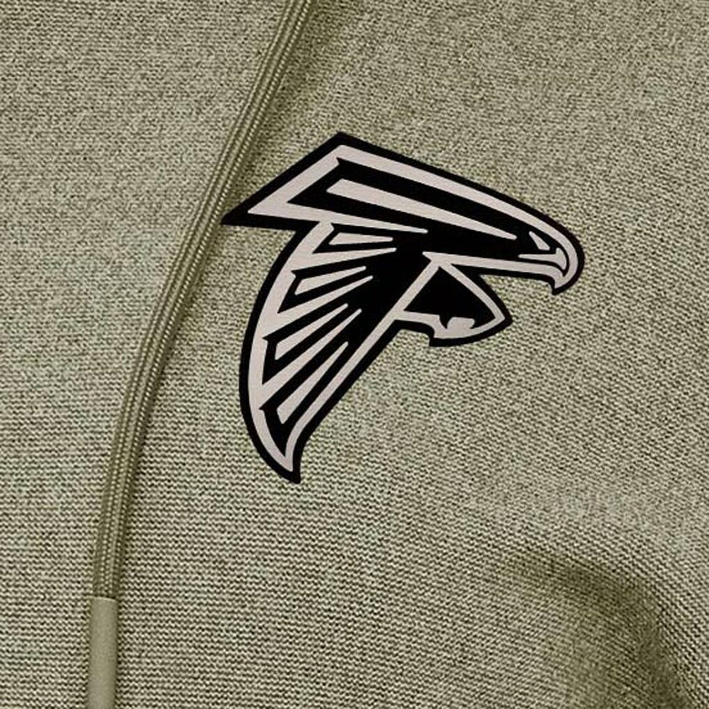 Atlanta Falcons Antigua Women's Justice Pullover Hoodie Olive - NFL