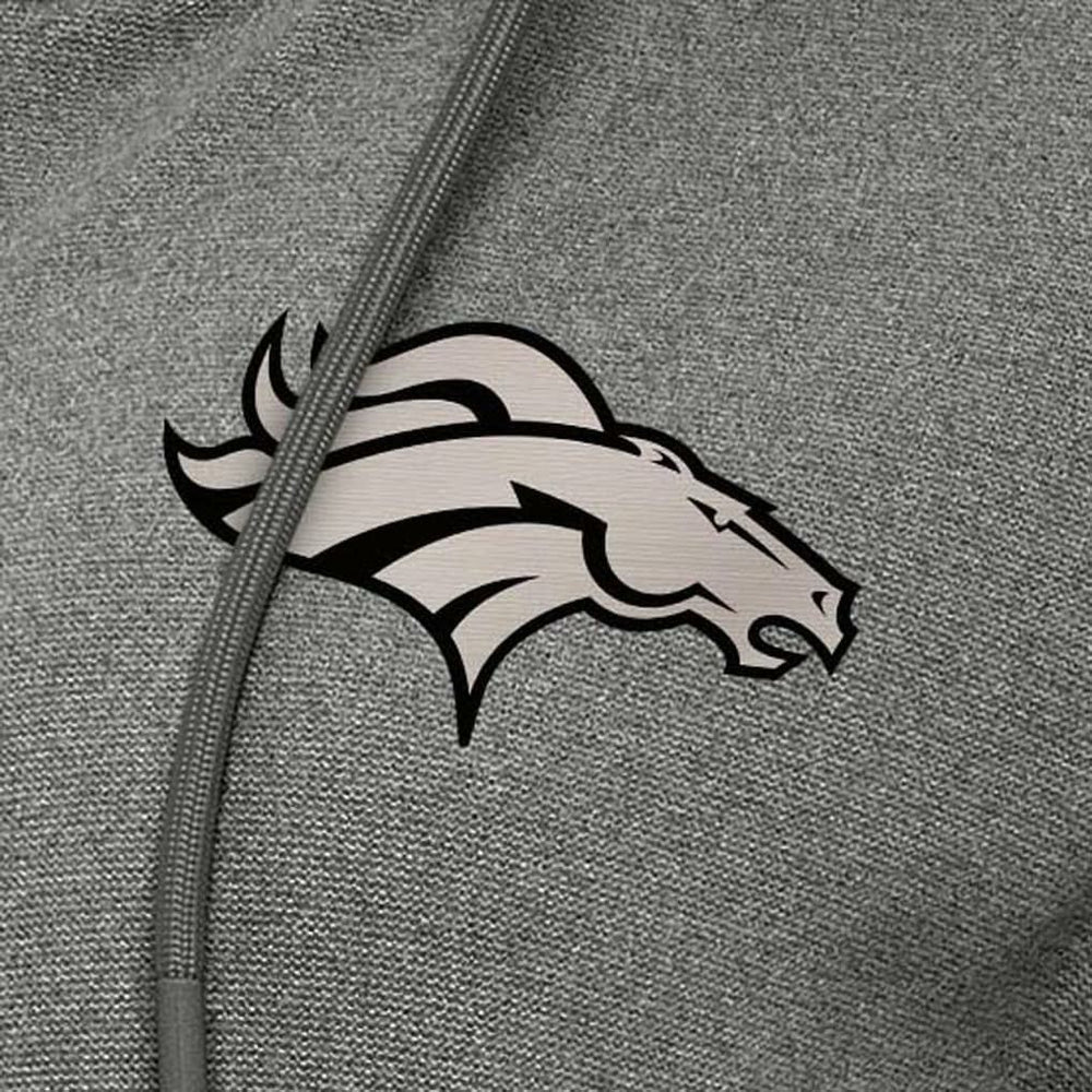 Denver Broncos Antigua Women's Seeker Full-Zip Hoodie Jacket Heather Black - NFL