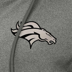 Denver Broncos Antigua Women's Seeker Full-Zip Hoodie Jacket Heather Black - NFL