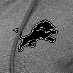 Detroit Lions Antigua Women's Seeker Full-Zip Hoodie Jacket Heather Black - NFL