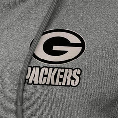 Green Bay Packers Antigua Women's Seeker Full-Zip Hoodie Jacket Heather Black - NFL