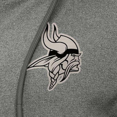 Minnesota Vikings Antigua Women's Seeker Full-Zip Hoodie Jacket Heather Black - NFL