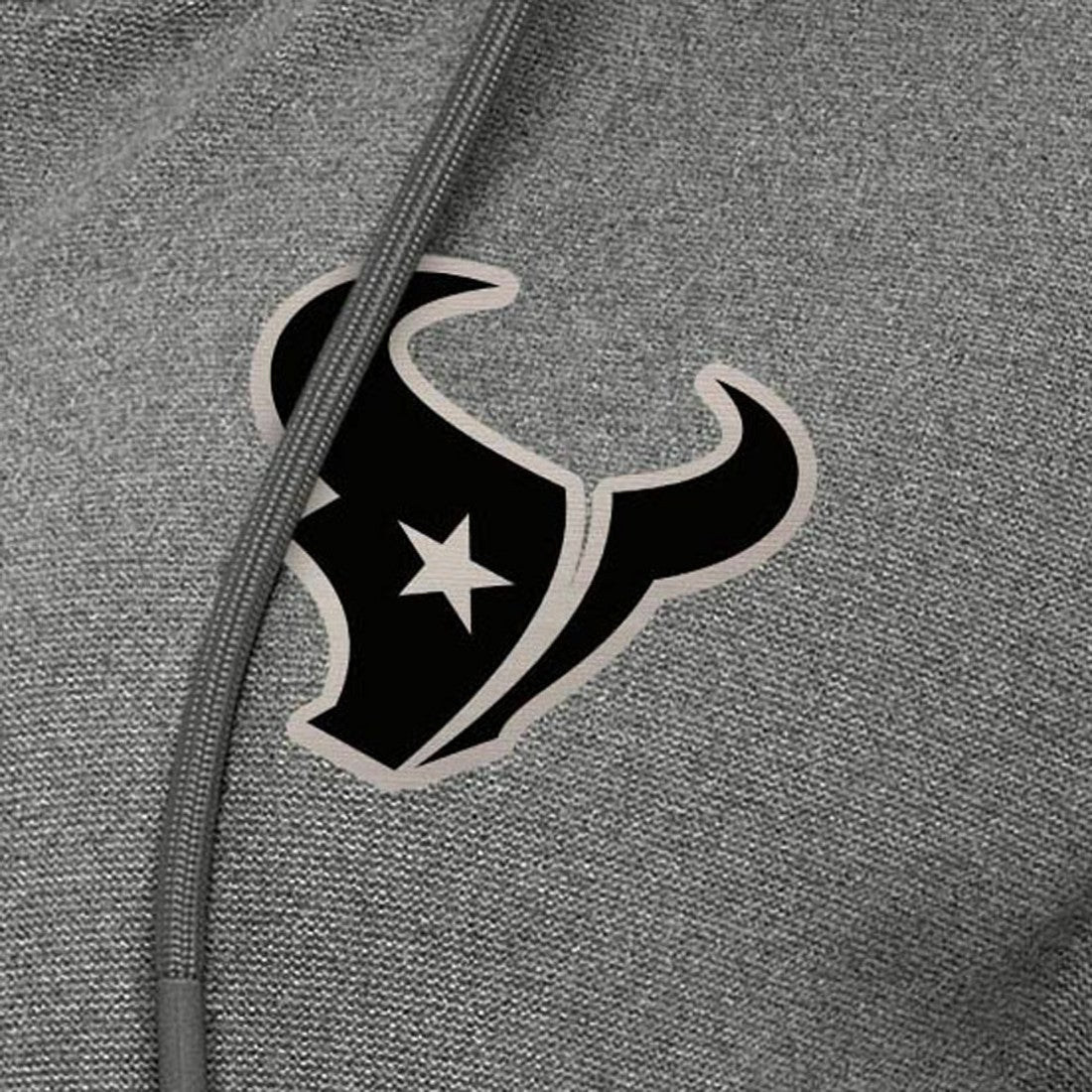 Houston Texans Antigua Women's Seeker Full-Zip Hoodie Jacket Heather Black - NFL