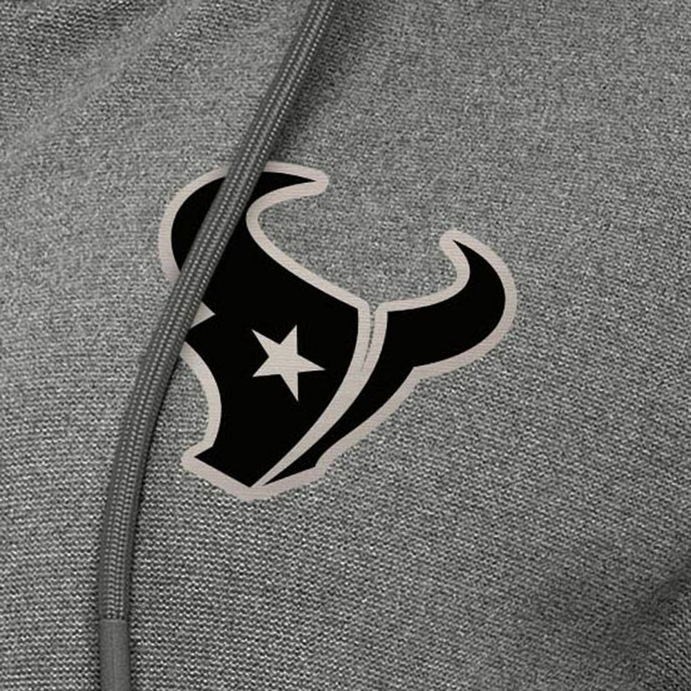 Houston Texans Antigua Women's Seeker Full-Zip Hoodie Jacket Heather Black - NFL
