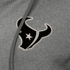 Houston Texans Antigua Women's Seeker Full-Zip Hoodie Jacket Heather Black - NFL